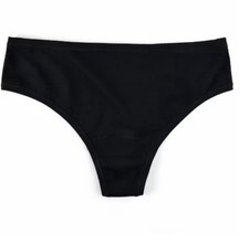 NWT Hanky Panky XL / XXL PlayStretch Natural Rise Supima Thong Panty Black
