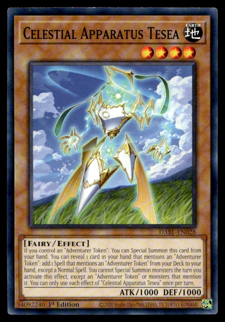 Celestial Apparatus Tesea Darkwing Blast DABL-EN028 MP YuGiOh TCG | Buy 10 Get 1