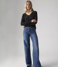 LEVI'S 318 Shaping Wide Leg Women's Jeans - Clever Girl - Dark Was
