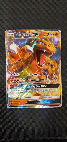 2017 POKEMON SUN & MOON BURNING SHADOWS #20/147 CHARIZARD GX HOLO