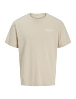 JJ Rebel Herren Jrebzack Tee Ss Crew Neck Sn, Moonbeam, M EU