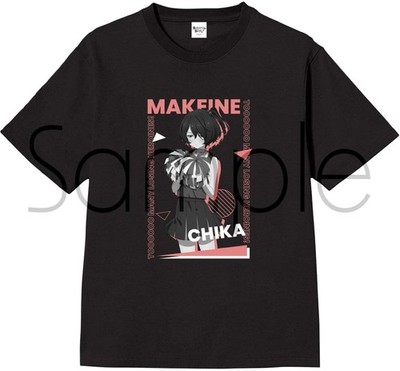 Chinatsu Koma T-Shirt Black L Losers Heroines Too Many Anime Japan Authentic