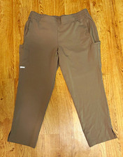 Grey's Anatomy by Barco Evolve Stretch Scrub Pants XLP Brown Pockets