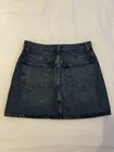 Madewell Womens Stretch Denim A-Line Button Front Mini Skirt Blue Size 29 — photo 2