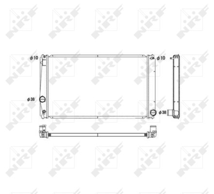NRF-OE 53589 Radiator, engine cooling for TOYOTA