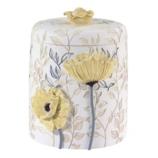 - Covered Jar, Guest Bathroom Essentials, Floral Inspired Home Decor (Mariell...