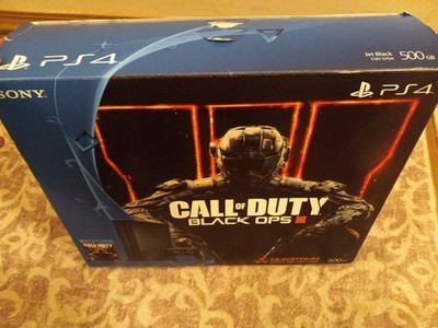 sony Playstation 4 ps4 jet black call of duty black ops 3 console set