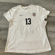 Womens Size Large Nike USWNT 2023 Alex Morgan #13 Home T-Shirt NWT