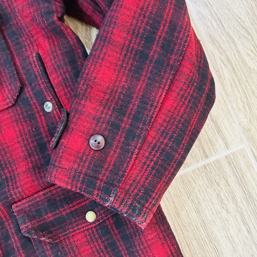 Vtg 1950s Woolrich Hunting 503 Wool Jacket Mens 40 Medium Buffalo Plaid Coat - Picture 6 of 18