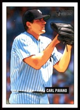 Carl Pavano 2005 Bowman Heritage #110 Yankees MLB READ FREE SHIP AutographDen