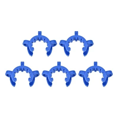 5x Lab Joint Clip Klammern für 24/25 24/40 Glas Kegelgelenke Steckverbinder Blau - Bild 1 von 4