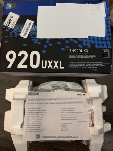 Brother Genuine TN920UXXL Ultra High-yield Toner Cartridge Sealed New Open Box