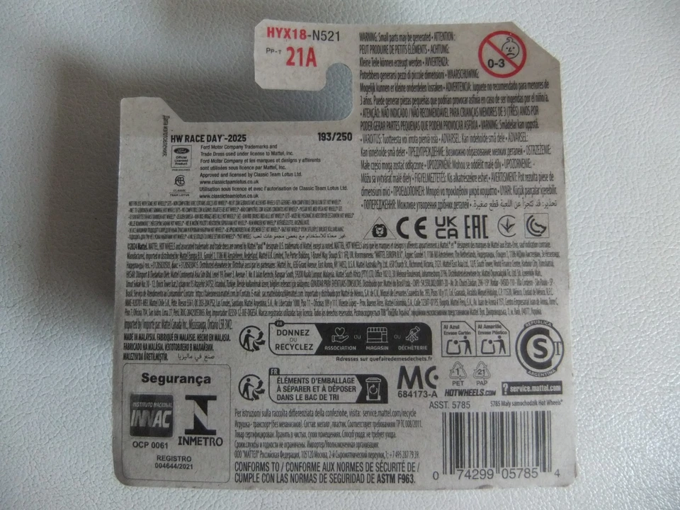 HOT WHEELS '68 LOTUS TYPE 49 HW RACE DAY 2025 NUOVO BLISTERATO - Immagine 3 di 3