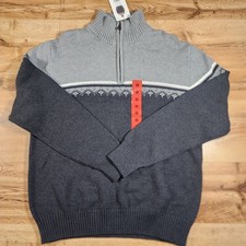 NWT Weatherproof Vintage Men's Pullover Sweater, Gray Size M