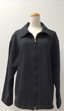 Pendleton Men s Wool Dark Grey Plaid Full Zip Thinsulate Jacket Large