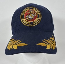 U.S. MARINES hat Military Logo Corps Baseball cap Navy Blue Embroidered Side