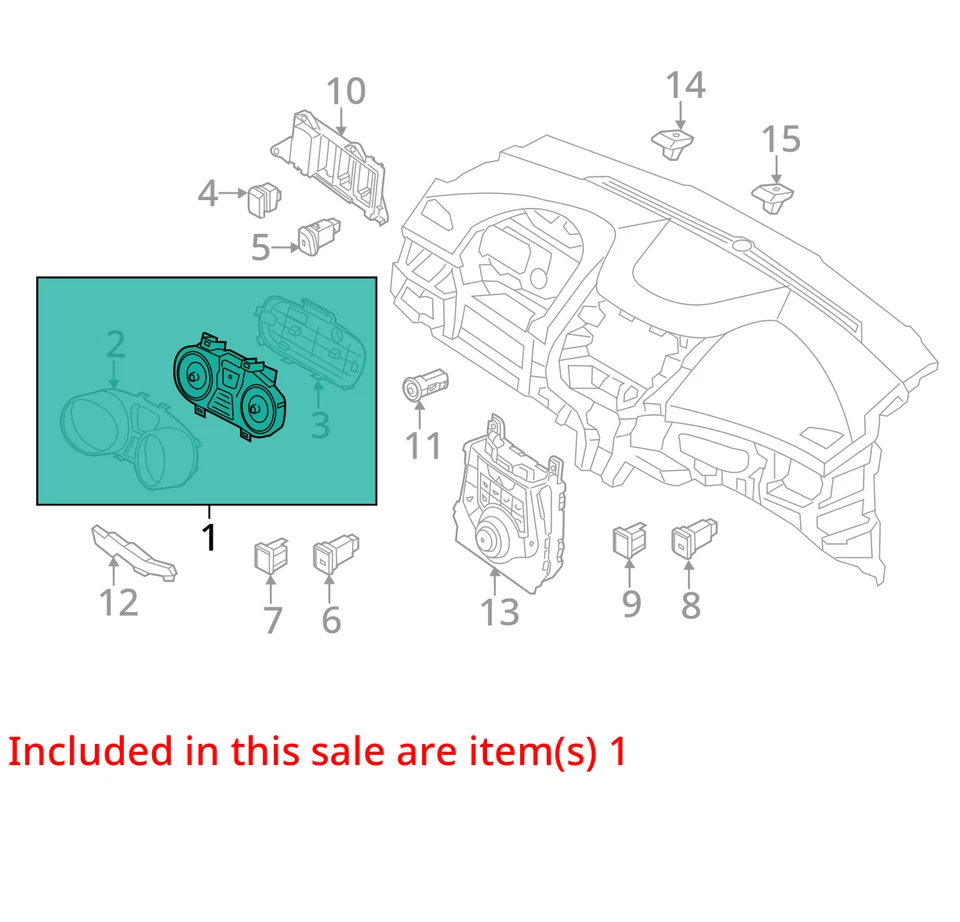 2012-2012 Hyundai Elantra medidores de painel de instrumentos velocímetro DLC4Z - Imagem 3 de 4