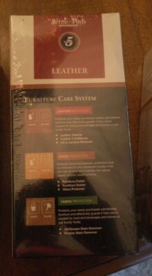 Leather Furniture care kit - cleaner, conditioner, ink & lipstick remover.  Read
