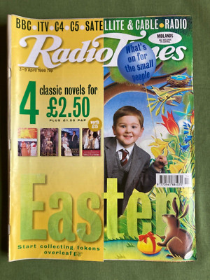 Radio Times 3-9 Apr 1999. Mids. Easter, Nancherrow, Miriam Gargoyles