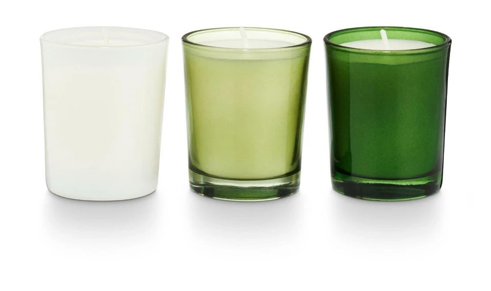 Illume Forest Fir 3 Invierno Vacaciones Aroma Votivo Vidrio Vela Caja Set de Regalo Foto 2 de 2