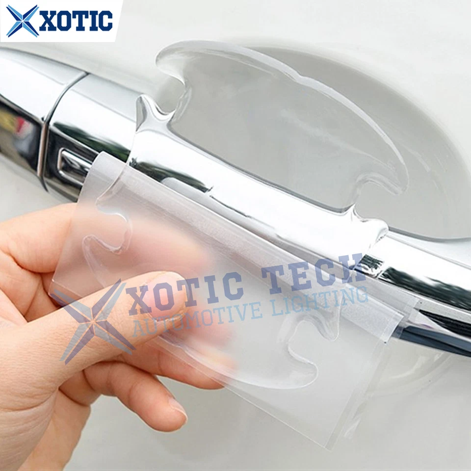 Hoja adhesiva protectora contra arañazos pintura manija puerta 3D 4 piezas para Infiniti 2000-2021 Foto 2 de 4