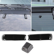 Engine Hood Hinge/Rear wiper nozzle Cover Trim for Jeep Wrangler JL 2018+ Carbon