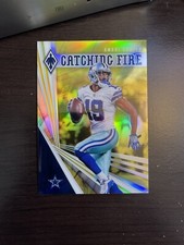 Amari Cooper 2019 Panini Phoenix Catching Fire Yellow /75 Cowboys 