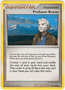 Pokemon Secret Wonders Uncommon Card - Professor Rowan 123/132