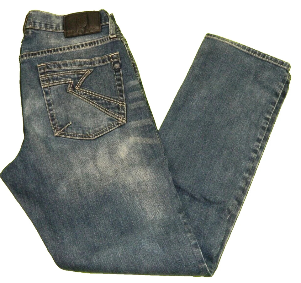 Men's Straight Jeans Rock & Republic Denim Blue Tag 32x32 measured Size 31x32 - Image 4 of 4