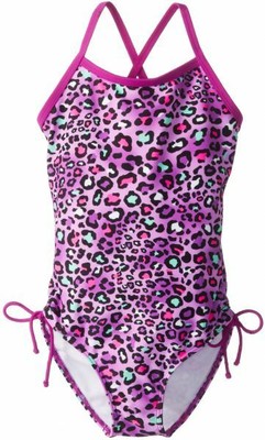 purple leopard swimsuit