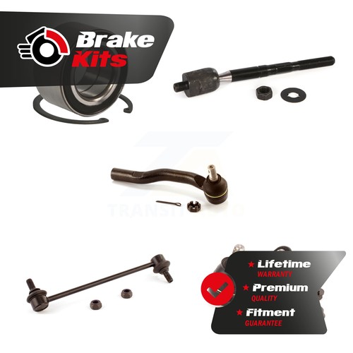 Front Left Bearing Lower Ball Joint Tie Rod Link Kit For 20042006