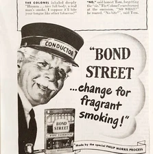 1947 Bond Street Pipe Tobacco Advertisement Philip Morris Vintage Smoking DWWW4