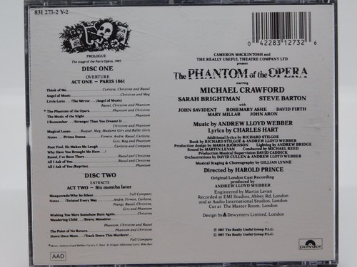 CD The Phantom of the Opera Original London Cast 1987 AAD 2 CDs Michael Crawford - Picture 2 of 4