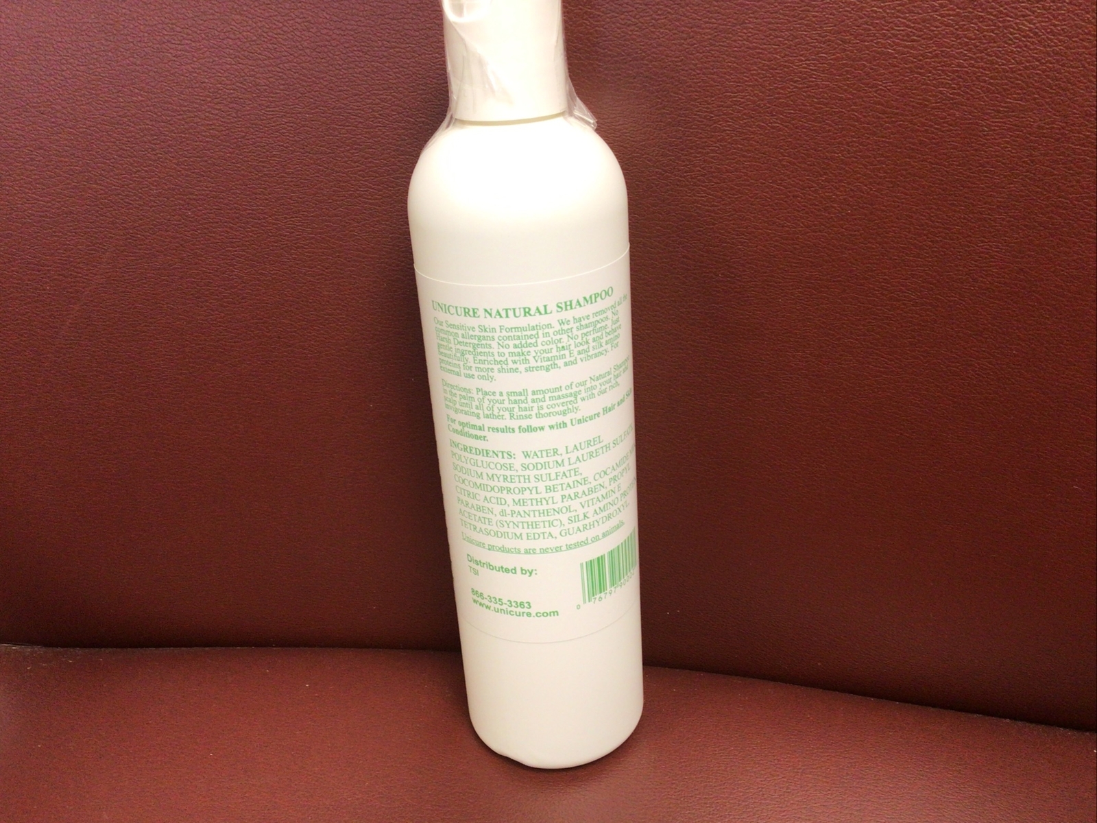 Unicure Natural Shampoo 12oz - No Color or Perfumes added - for Sensitive Skin