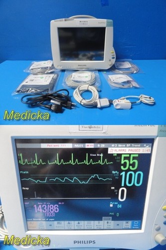 2008 Philips Intellivue MP50 Anesthesia Patient Monitor W/ Modules & Leads~35179 - Picture 1 of 24