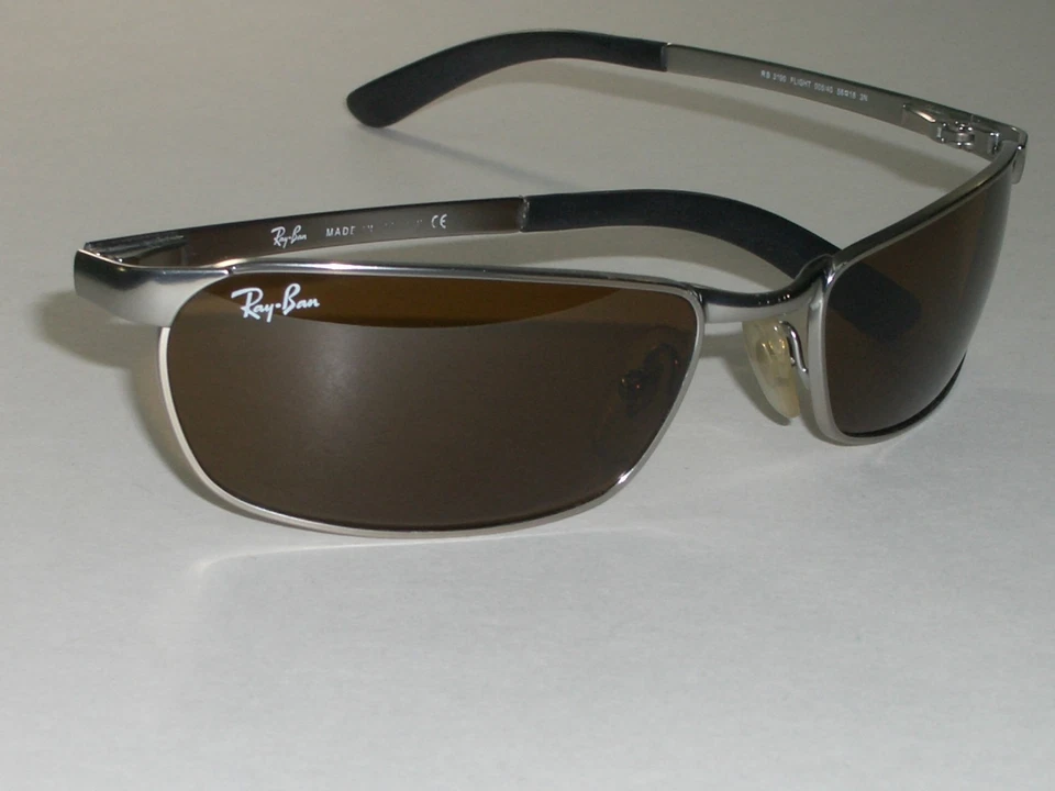 GAFAS DE SOL RAY BAN RB3190 B15 MARRÓN LENTE GUNMETAL ELEGANTE VUELO FLEXIBLE ENVOLTURAS METÁLICAS  Foto 4 de 4