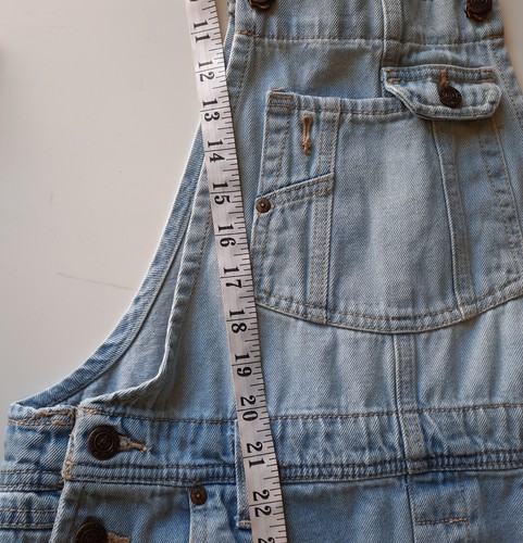 LEI Bib Overalls Blue Denim Shorts Youth Girl Size Medium Summer Bib A18 - Picture 7 of 7