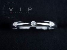 CARTIER 1895 TRAURING PLATIN 3 DIAMANTEN EHERING WEDDING BAND RING 3 DIAMONDS 49