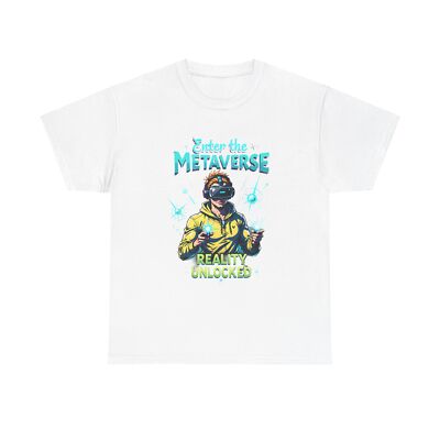 Enter the Metaverse T-Shirt Futuristic VR Design Unisex Virtual Reality Tee