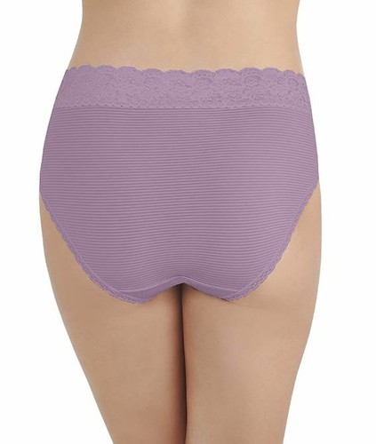 Size 8 Vanity Fair Luxurious Hi-Cut Panties 13280 Flattering Lace 5 Colors NEW - Picture 15 of 15