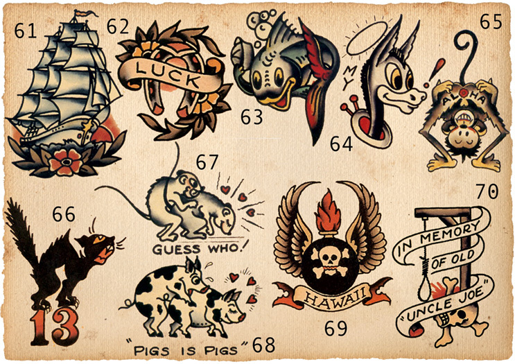 Sailor Jerry 原画 Sailor Jerry Tattoo Art 14 x 11 Photo | eBay
