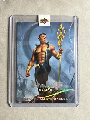 2022 Marvel Masterpieces Dan Dos Santos SILVER autograph auto NAMOR #32 4/10