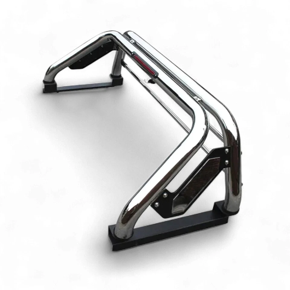 For Ford Ranger T6 T7 T8 Double Cab Chrome Roll Bar Stainless Steel Sports Bar - Image 4 of 4