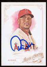 2015 Topps Allen Ginter ERICK AYBAR Signed Card autograph AUTO ANGELS