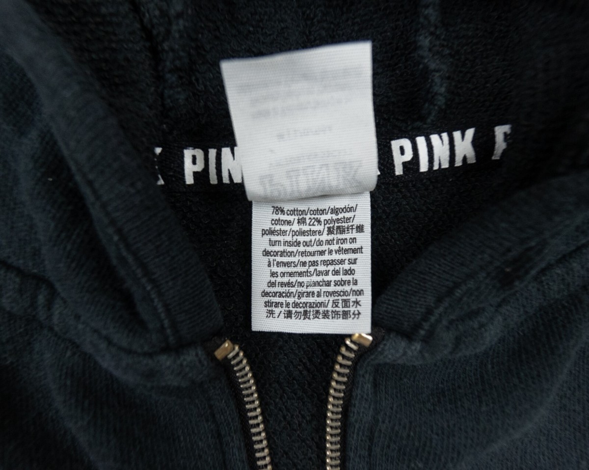 Sweat à Capuche Victoria's Secret Rose Zippé Taille L - Occasion Très Bon état, Femme