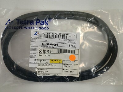 Tetra Pak 6- 52979901  Seal 168.50/184.0x5.  **NEW** (Qty. Of 2)