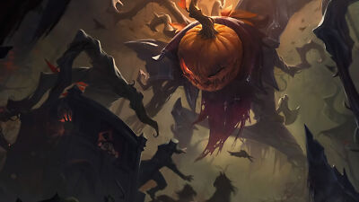 League of Legends riot games dark pumpkin lowangle gzg playmat gaming mat
