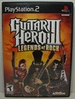 GUITAR HERO III LEGENDS OF ROCK PS2 SONY PLAYSTATION 2 VIDEO GAME