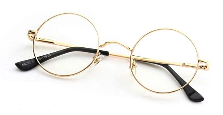 Tommy Shelby Glasses Series 6 Fancy Dress Gold Clear Lens Peaky Blinders Eyewear - Image 3 of 4