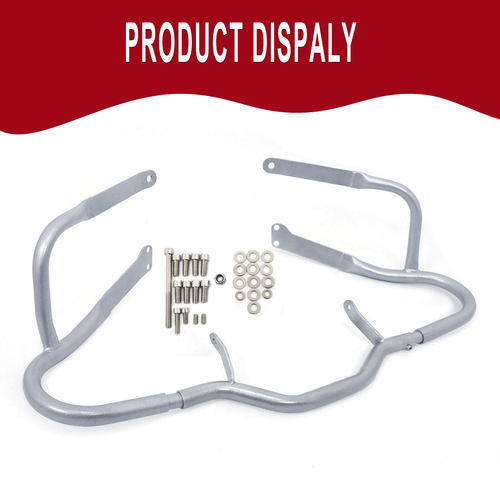 Front Engine Guard Highway Crash Bar Protector For BMW R1200RT 2005-2013 Silver - Foto 3 di 12
